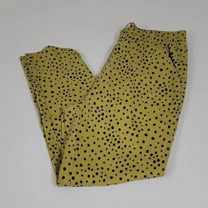 Marine Layer Allison Pants: womens medium, gold color with black polka dots. 💛⚫️